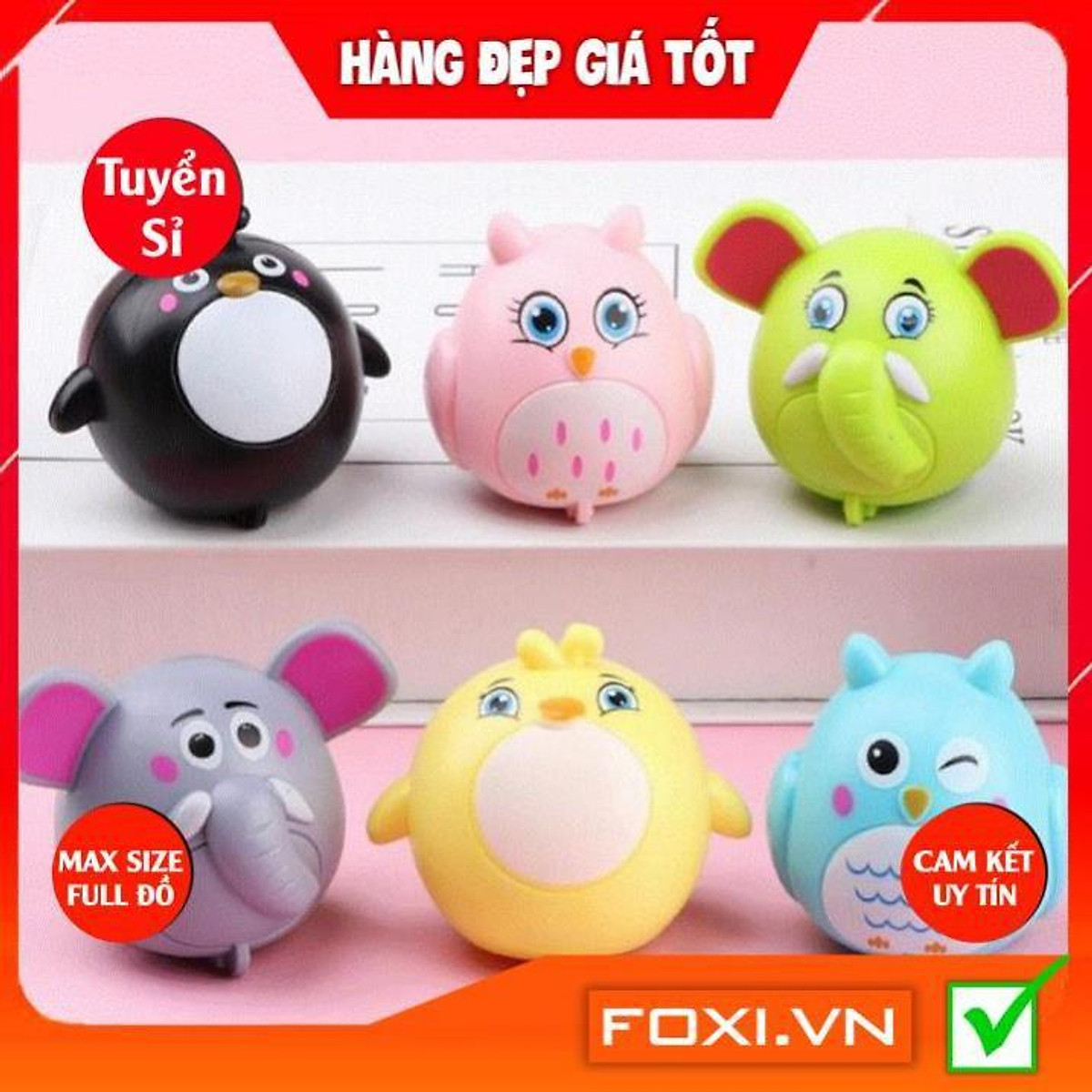 Mua Set 6 thú dễ thương-đồ chơi chạy đà Foxi-chạy bằng dây cót ...