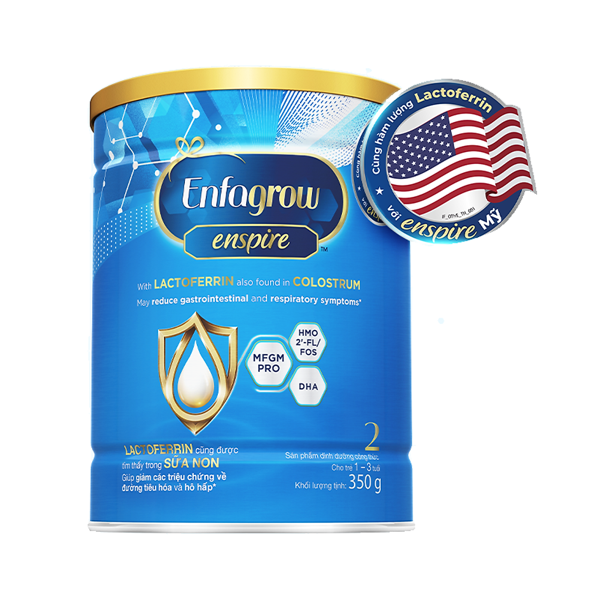Sản phẩm dinh dưỡng công thức Enfagrow Enspire 2 350G - Dành cho trẻ 1 -3 Tuổi