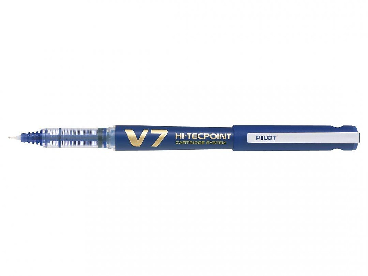 Bút Mực Nước Pilot 0.7mm Hi-Tech V7 Cartridge System - BXC-V7-L-BGD - Mực Xanh