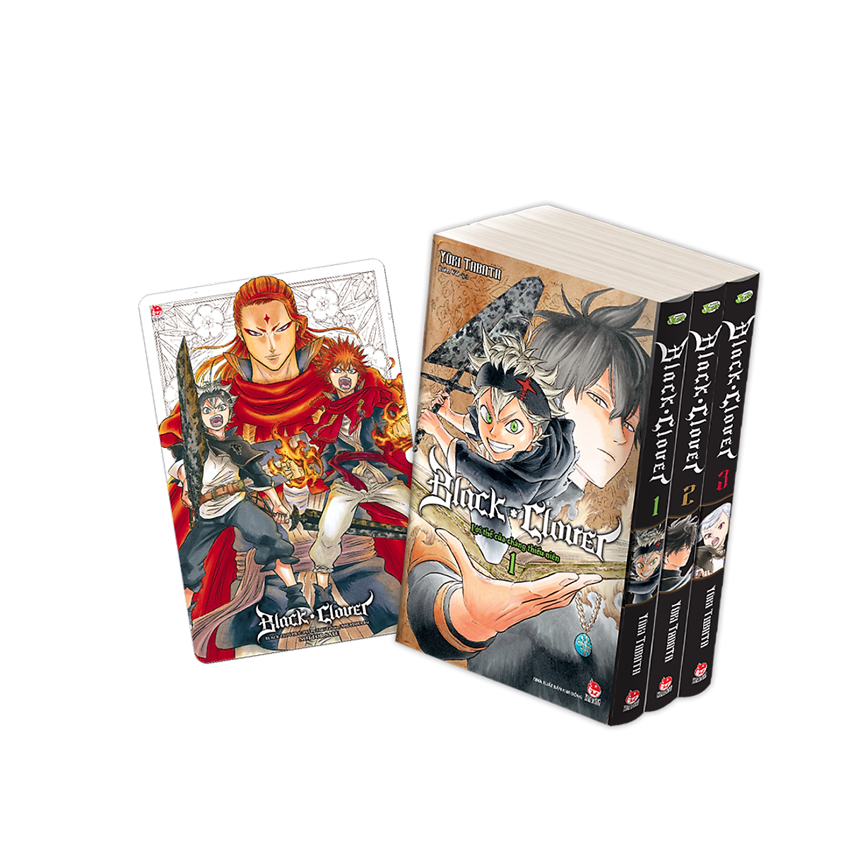 Bộ Sách Black Clover - Tập 1 + Tập 2 + Tập 3 (Bộ 3 Tập) - Tặng Kèm 1 Postcard PVC