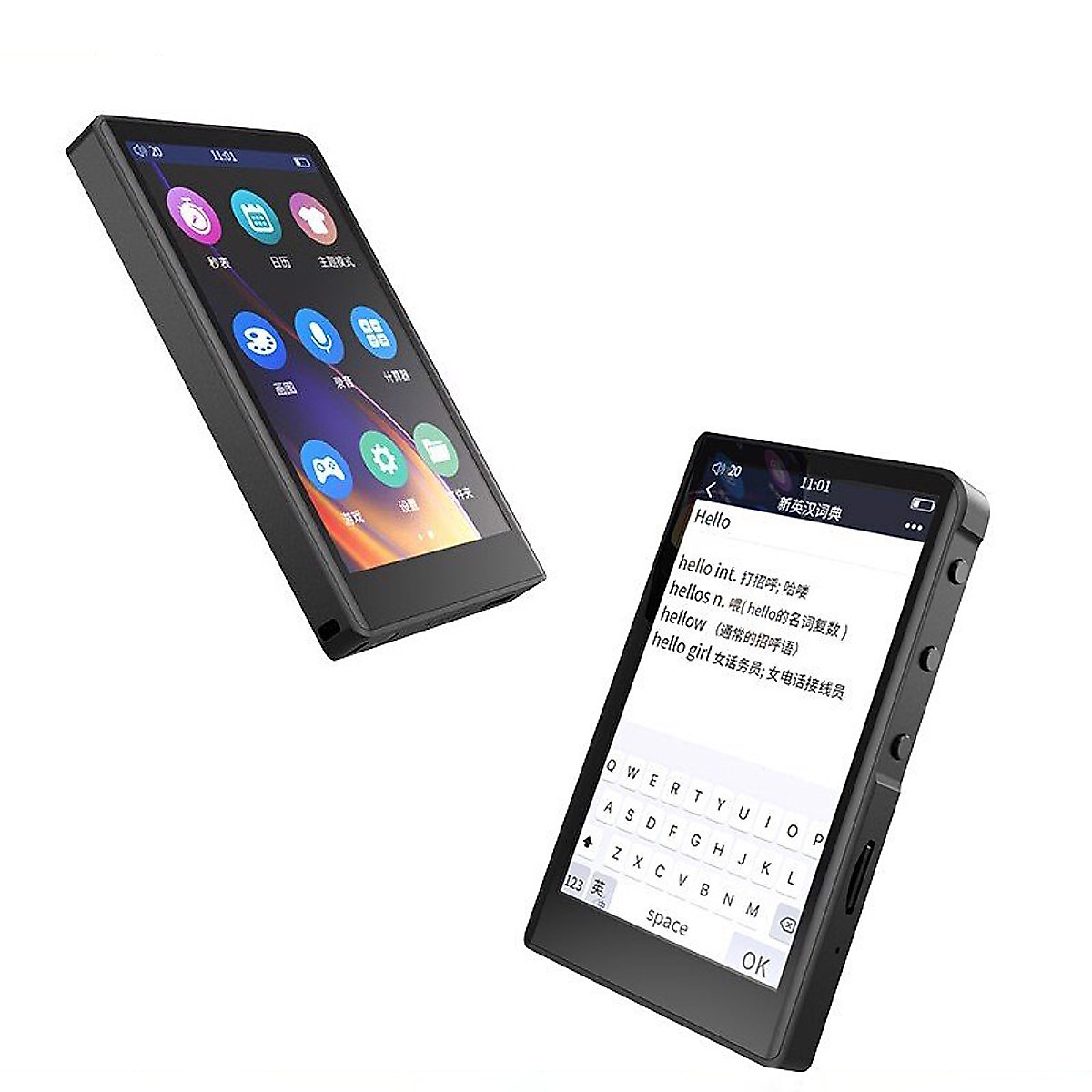 Ruizu H9 - Máy Nghe Nhạc Lossless, Bluetooth 5.0, Màn Hình Cảm Ứng, Xem Video Full HD, Có Loa Ngoài (32GB) - Hàng Chính Hãng