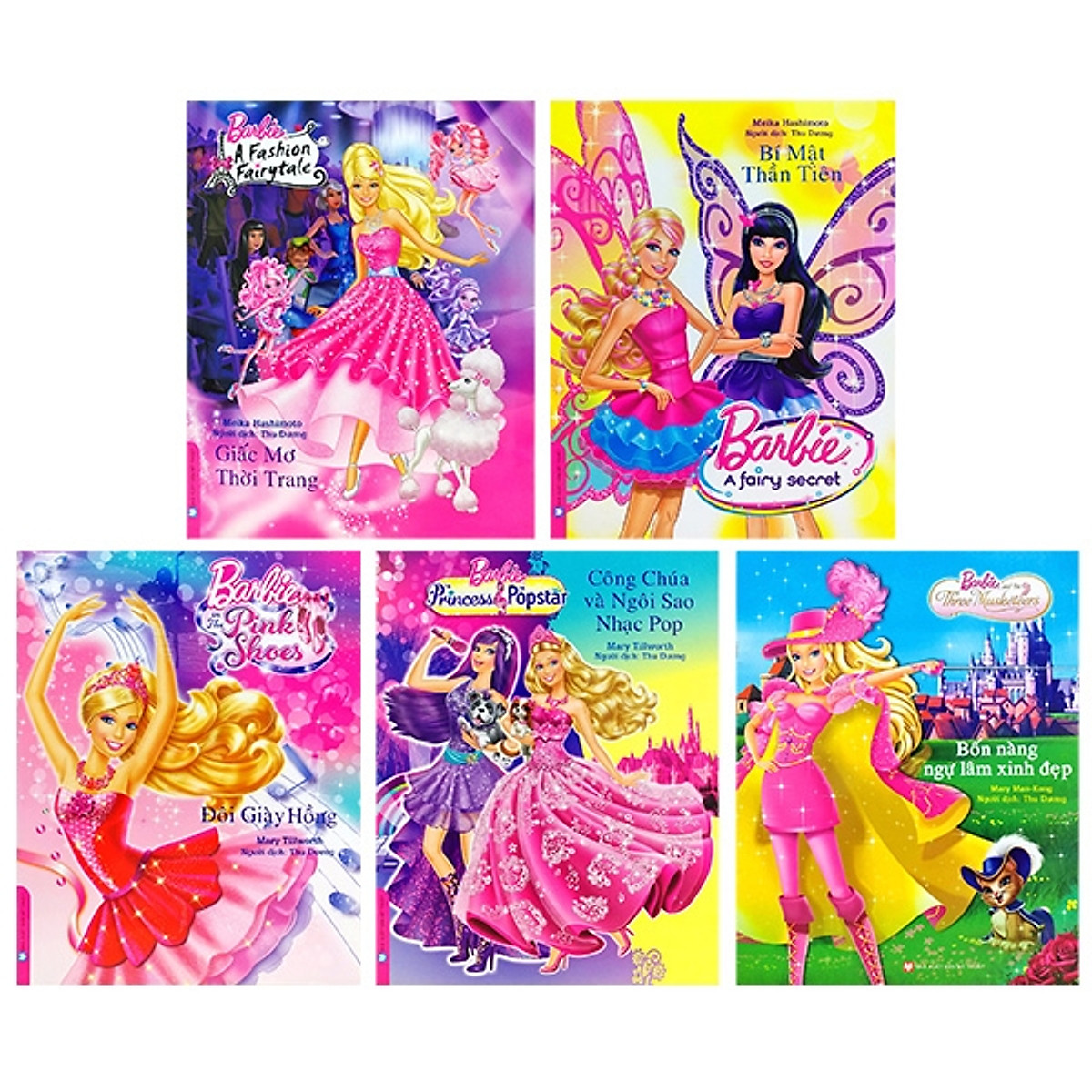 Bộ Sách Truyền Tranh Về Các Nàng Công Chúa Barbie (Bộ 5 Cuốn)