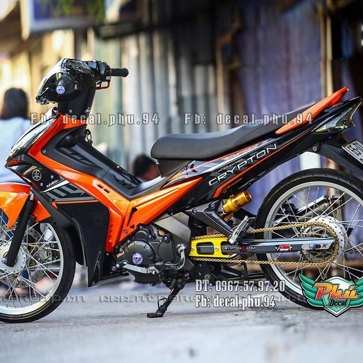 Tem rời Exciter 135 20062010 đen vàng 2  Shopee Việt Nam