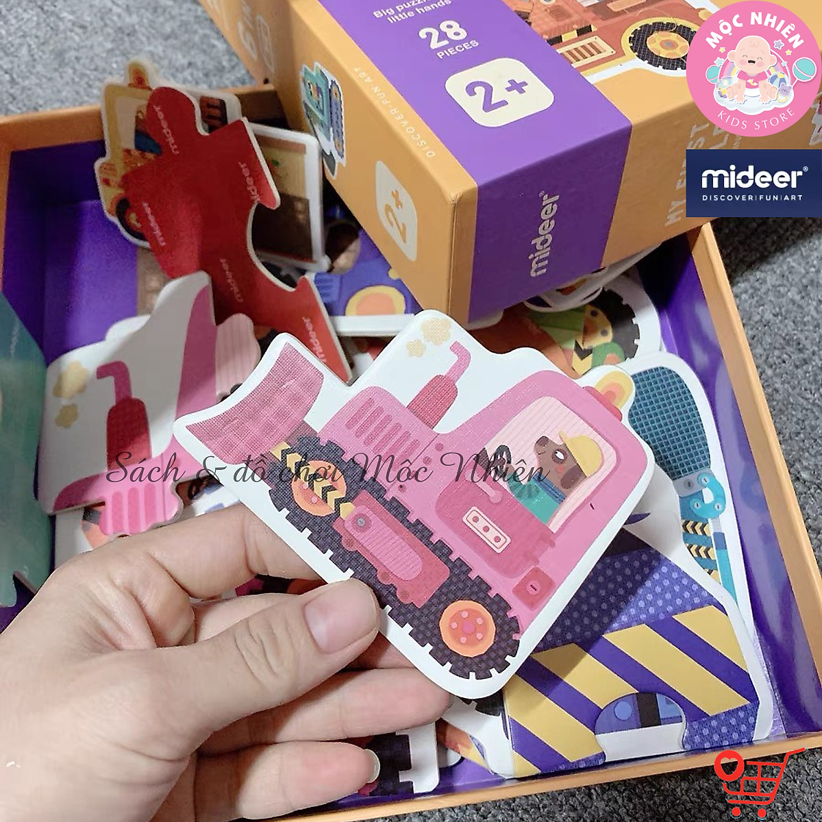 Đồ Chơi Xếp Hình Ghép Cặp Đầu Tiên Nhiều Chủ Đề - My First Puzzle Mideer Dành Cho Các Bé Trên 2 Tuổi