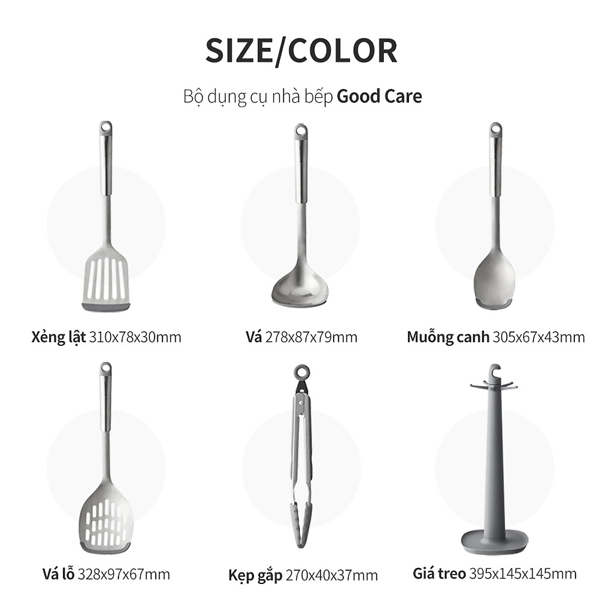 Bộ Dụng Cụ Nhà Bếp 6P Good Care LocknLock CKT330S01