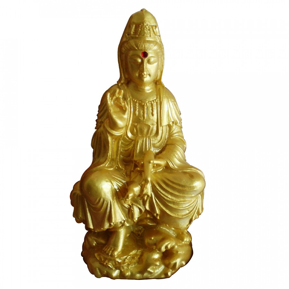 Tượng Phật Bà Quan Âm Đá Vàng PBDV12