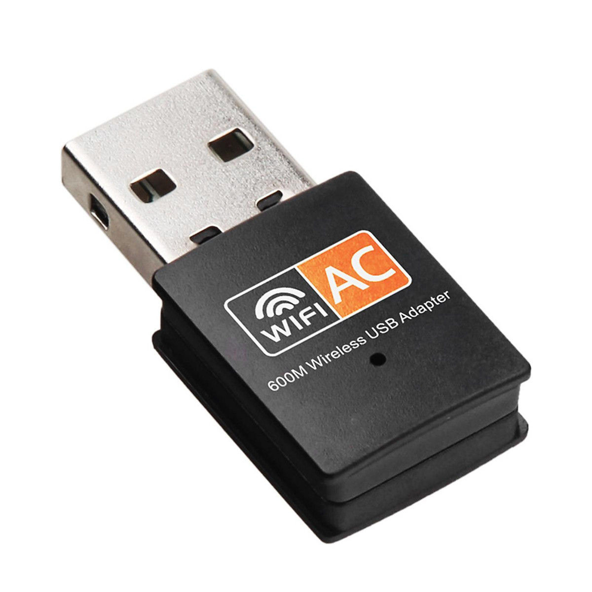 Bộ điều hợp USB WiFi cho MAC Windows Black băng tần kép 600Mbps 2.4GHz + 5GHz USB Wireless Adapter Antenna Wifi 802.11a / b / g / n / ac 