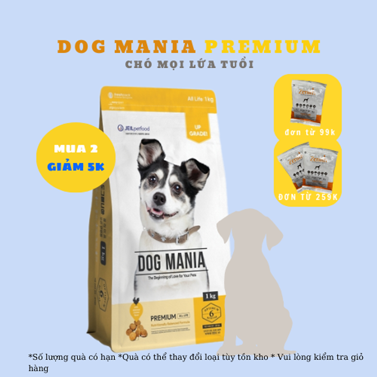 Thức ăn hạt cho chó | Dog Mania Premium | Cho mọi lứa tuổi
