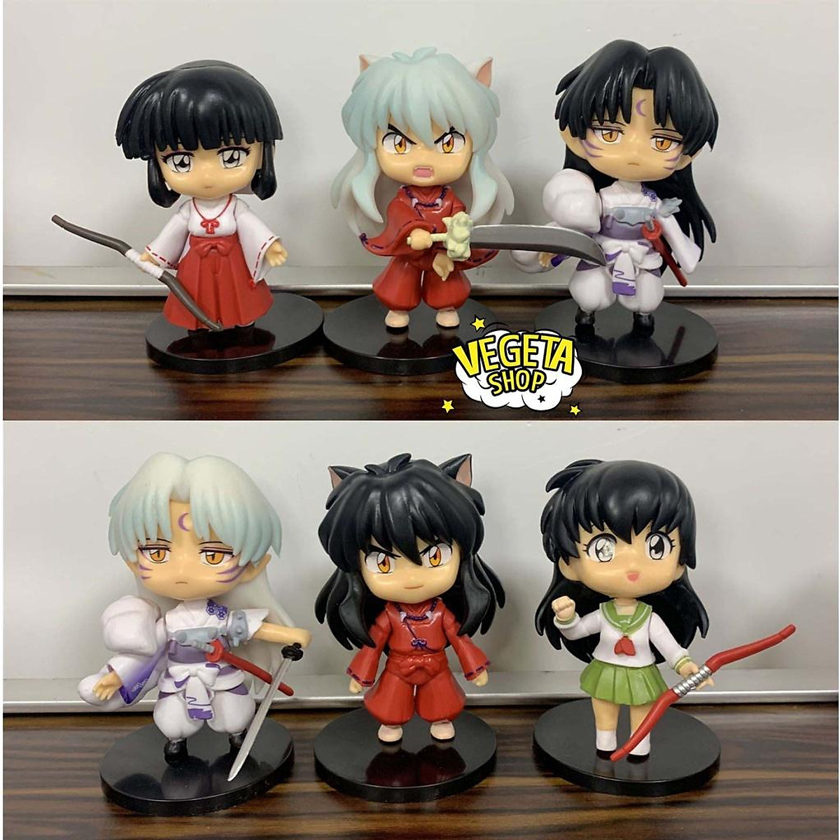 Mua Mô hình InuYasha  Higurashi Kagome Miroku Sesshomaru  4 nhân vật  chính bán lẻ  Cao 5cm  Inu Yasha  Kagome tại Vegeta Figure Shop