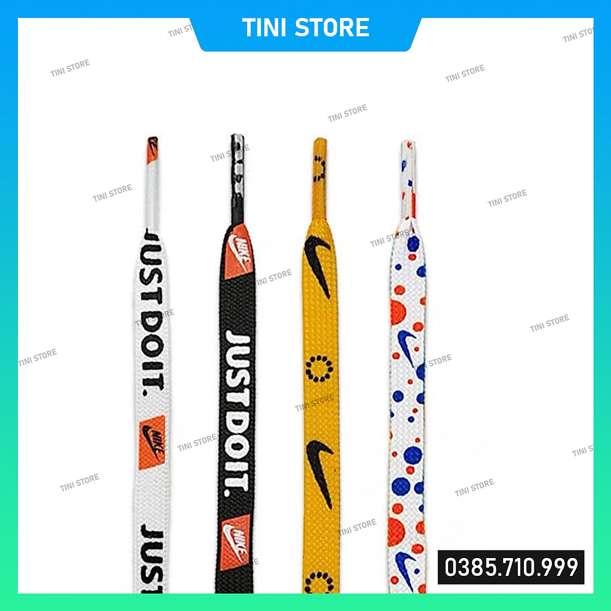 Bảng 6 màu- Dây giày Nike Just Do It cao cấp