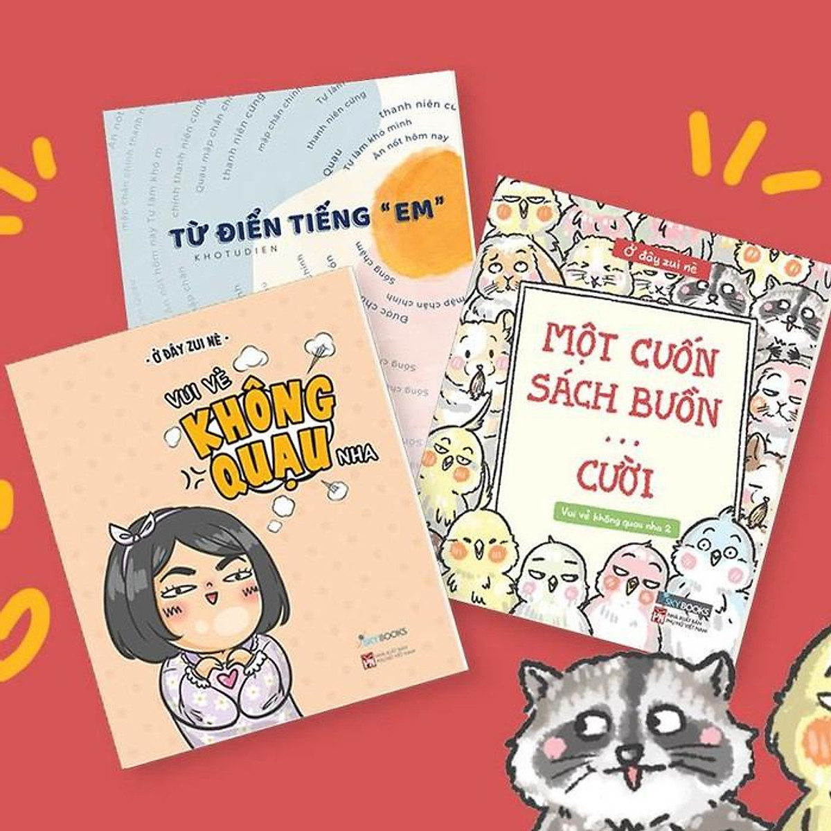 Sách - Combo 3 cuốn Từ điển tiếng em - Vui vẻ không quạu - Một cuốn sách buồn ... cười