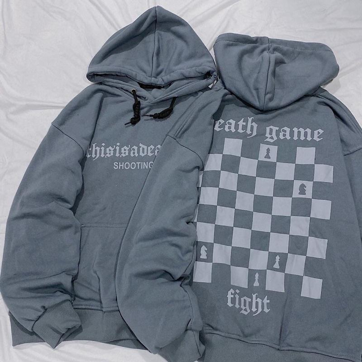 Áo Khoác Hoodie Nỉ Bông BÀN CỜ màu TRẮNG/ĐEN Nam nữ unisex/Áo hoodie có mũ form rộng Jaystoree Áo Khoác Hoodie Nỉ Bông Bàn Cờ Màu Trắng/Đen Nam Nữ Unisex/Áo Hoodie Có Mũ Form Rộng Jaystoree