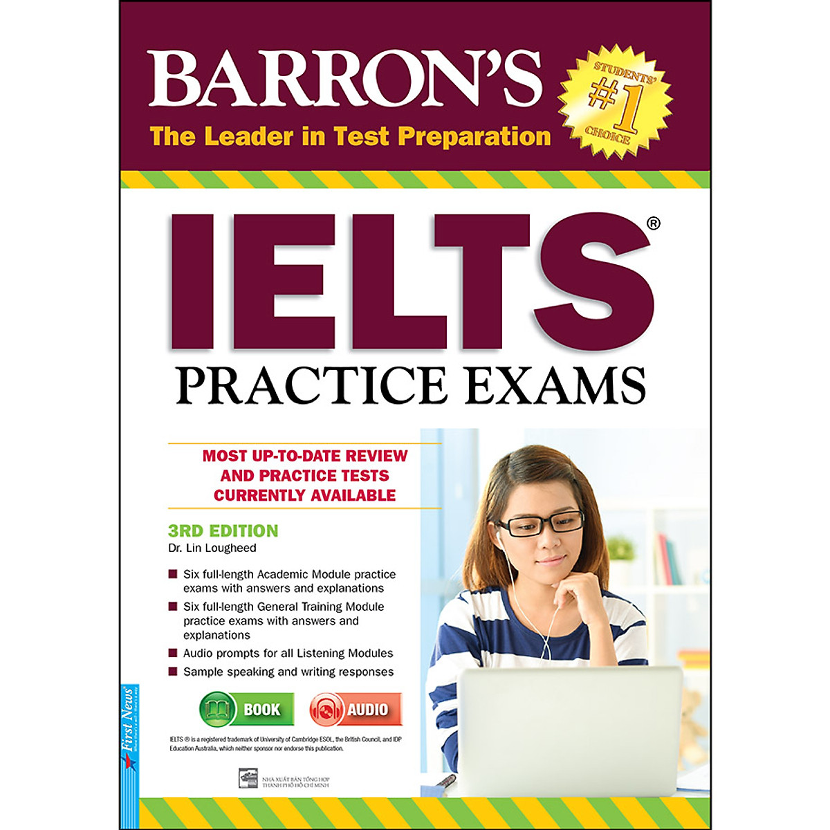 Combo 2 Cuốn : Barron'S_IELTS Practice Exams 3rd Edition + Essential Words For The IELTS 3rd Edition (Tái Bản)