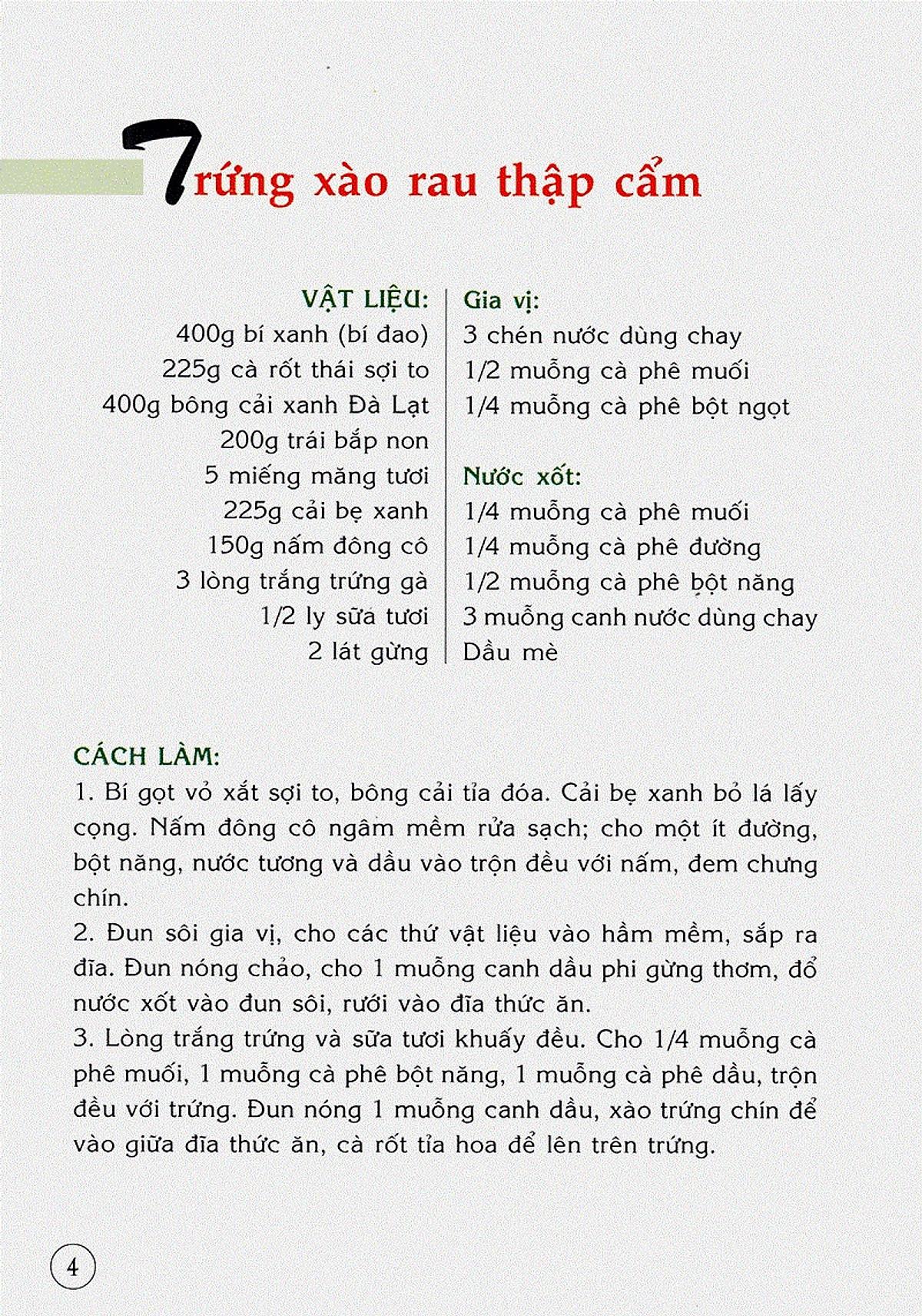 30 Món Chay Giàu Dinh Dưỡng - VT