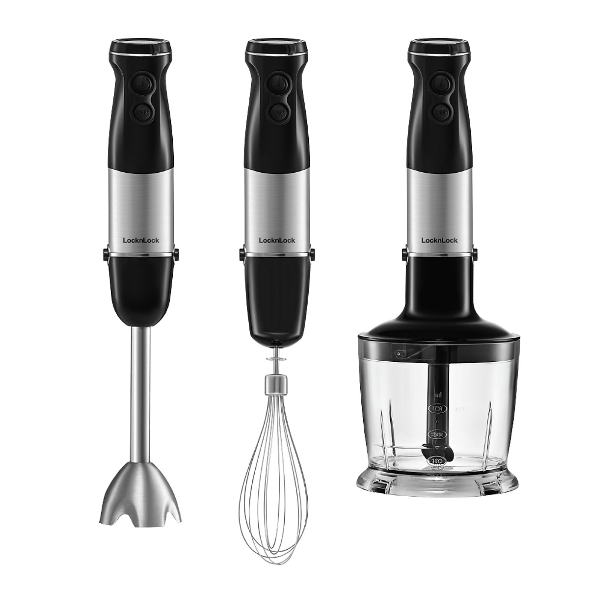Máy xay cầm tay LocknLock - Hand Blender EJM559BLK (1000W) - Màu đen - Hàng chính hãng