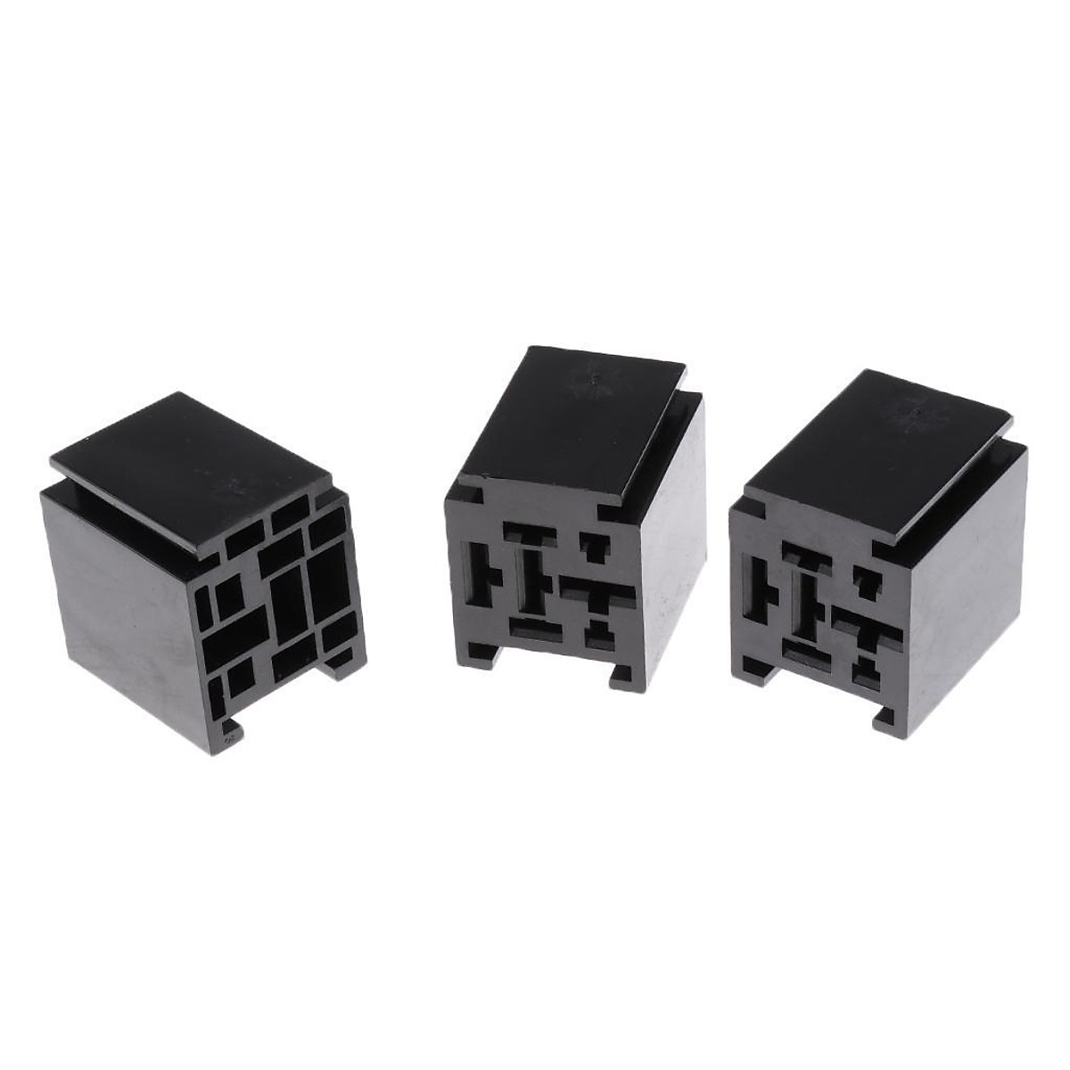 3x3 Pieces Automotive 80A 5 Pin Relay Socket Connector Holder With