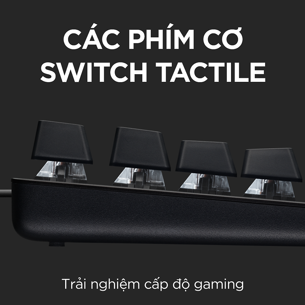 Bàn phím cơ game Logitech G413 TKL SE / G413 SE Full size – Keycap PBT, Switch Tactile, Anti-Ghosting khi nhấn 6 phím cùng lúc, đèn LED trắng -Hàng Chính Hãng