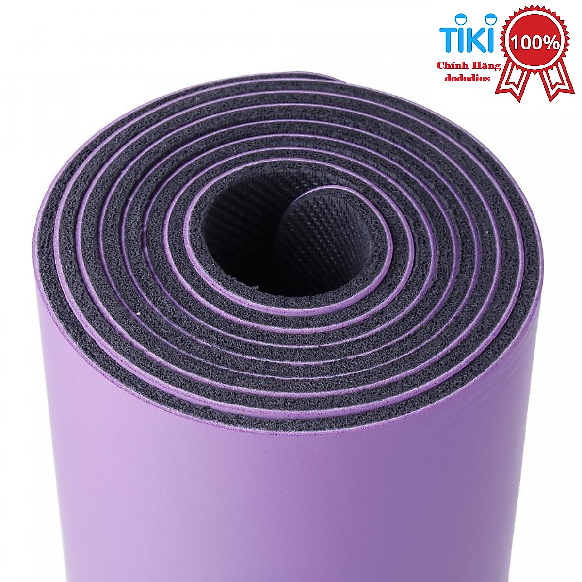 Thảm Tập Yoga Định Tuyến Da PU Cao Cấp Chính Hãng dododios + Túi Đựng Thảm Tập Yoga + Dây Buộc Thảm Yoga Định Tuyến