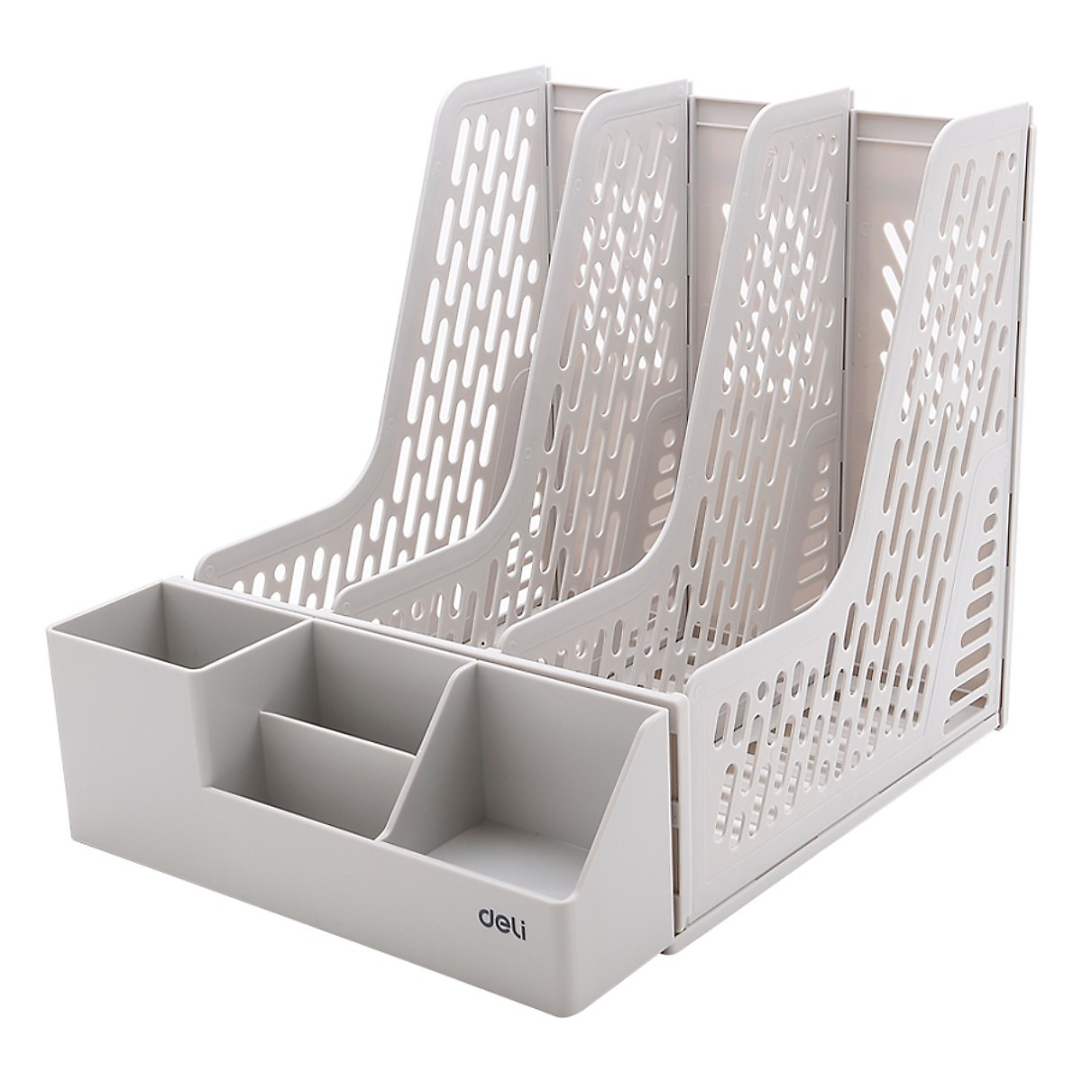 Kệ hồ sơ 3 Ngăn Ráp Liên hoàn với Khay Để Bút Deli Z00112