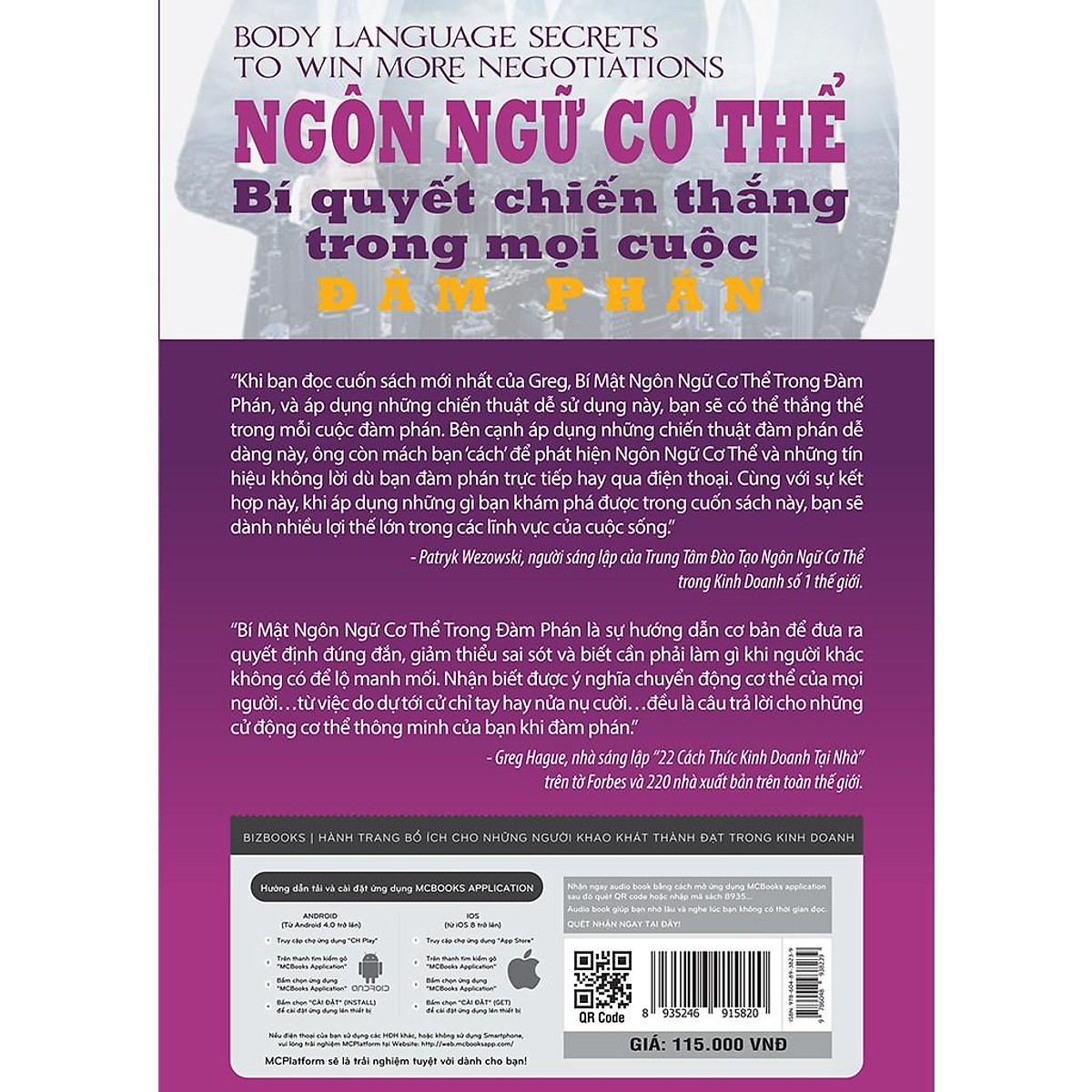 Sách - Ngôn Ngữ Cơ Thể - Bí Quyết Chiến Thắng Trong Mọi Cuộc Đàm Phán - BizBooks