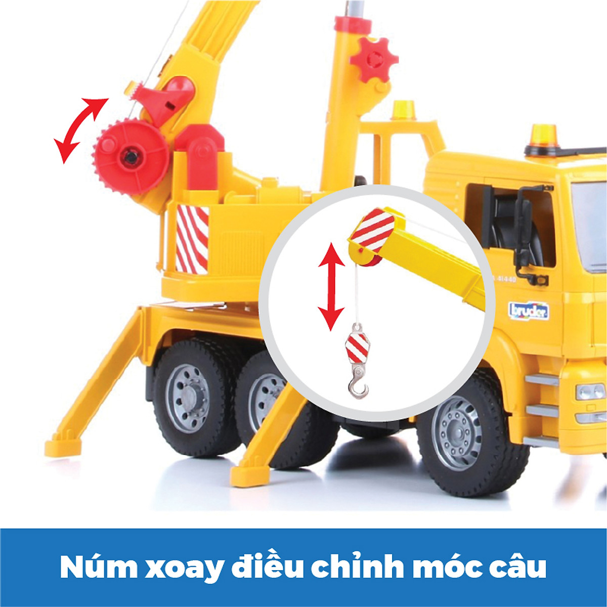 Đồ Chơi BRUDER Dạng Mô Hình Theo Tỷ Lệ Thu Nhỏ 1:16 Xe Cần Cẩu Man BRU02754