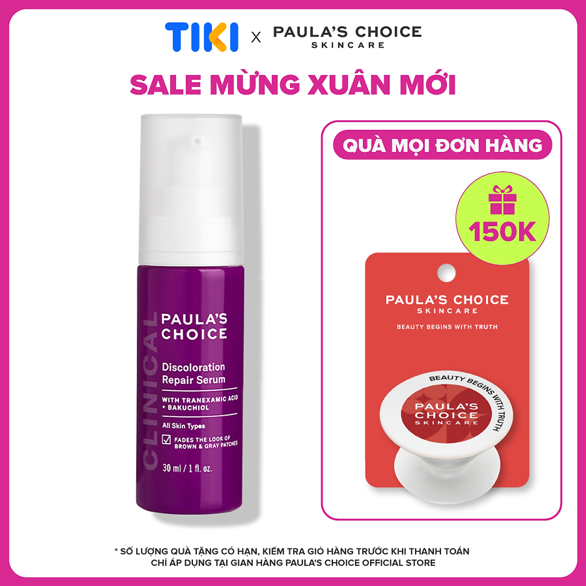 Tinh chất làm mờ thâm nám và đều màu da tối ưu Paula's Choice Clinical Discoloration Repair Serum 30ml 8040