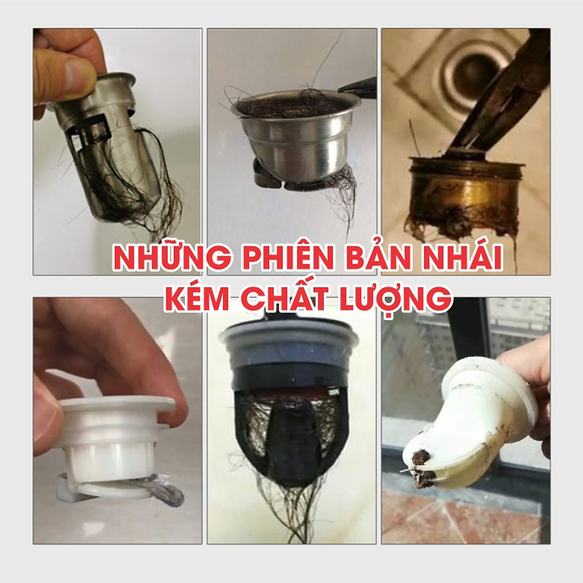 Nắp Ngăn Mùi Thoát Sàn ECODEALS - Chặn Mùi Hôi Cống, Chống côn trùng, Chống trào ngược - MẪU MỚI CẢI TIẾN, ĐỦ KÍCH CỠ