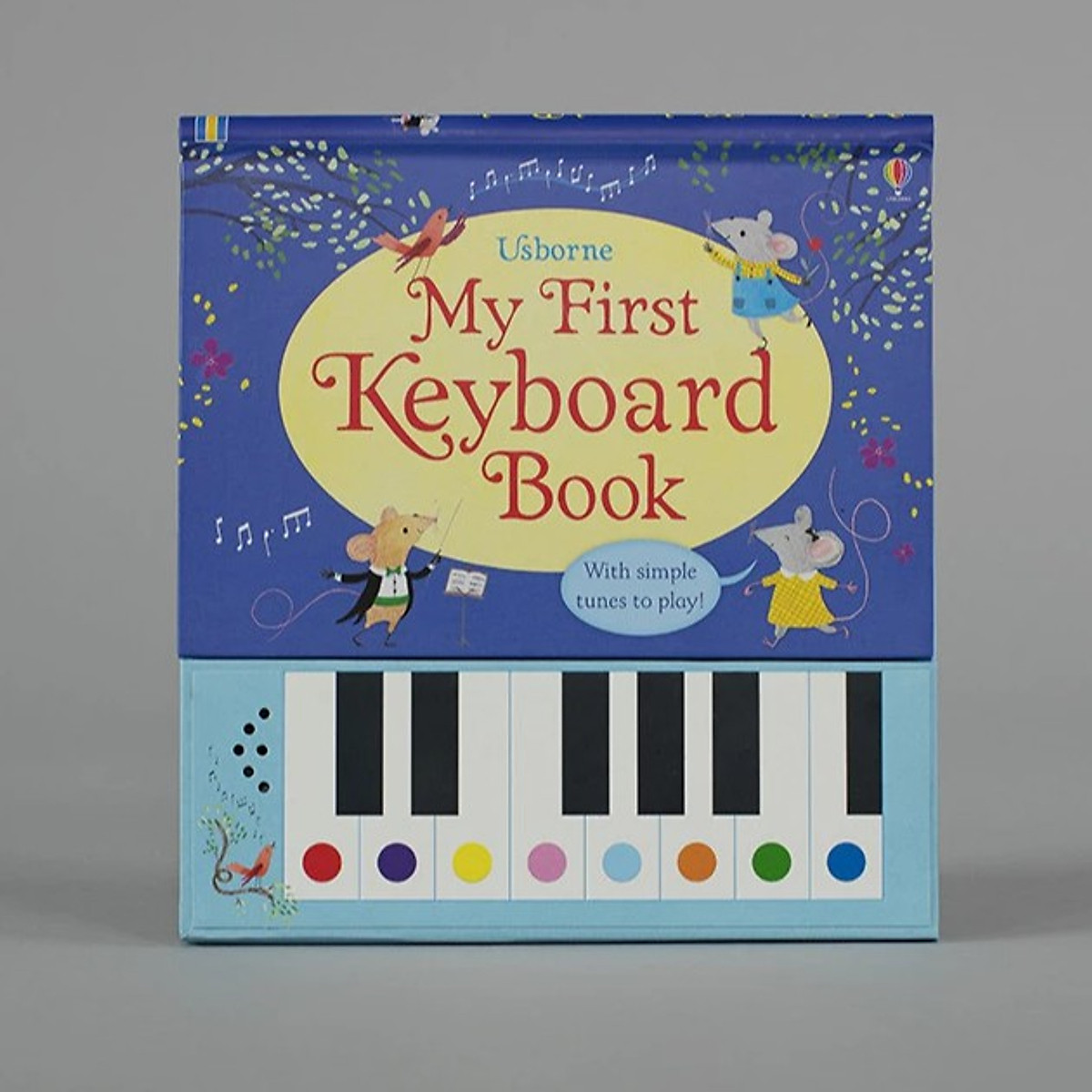 Sách My first keyboard book - Nursery rhymes keyboard book cho bé tập đàn bằng màu sắc