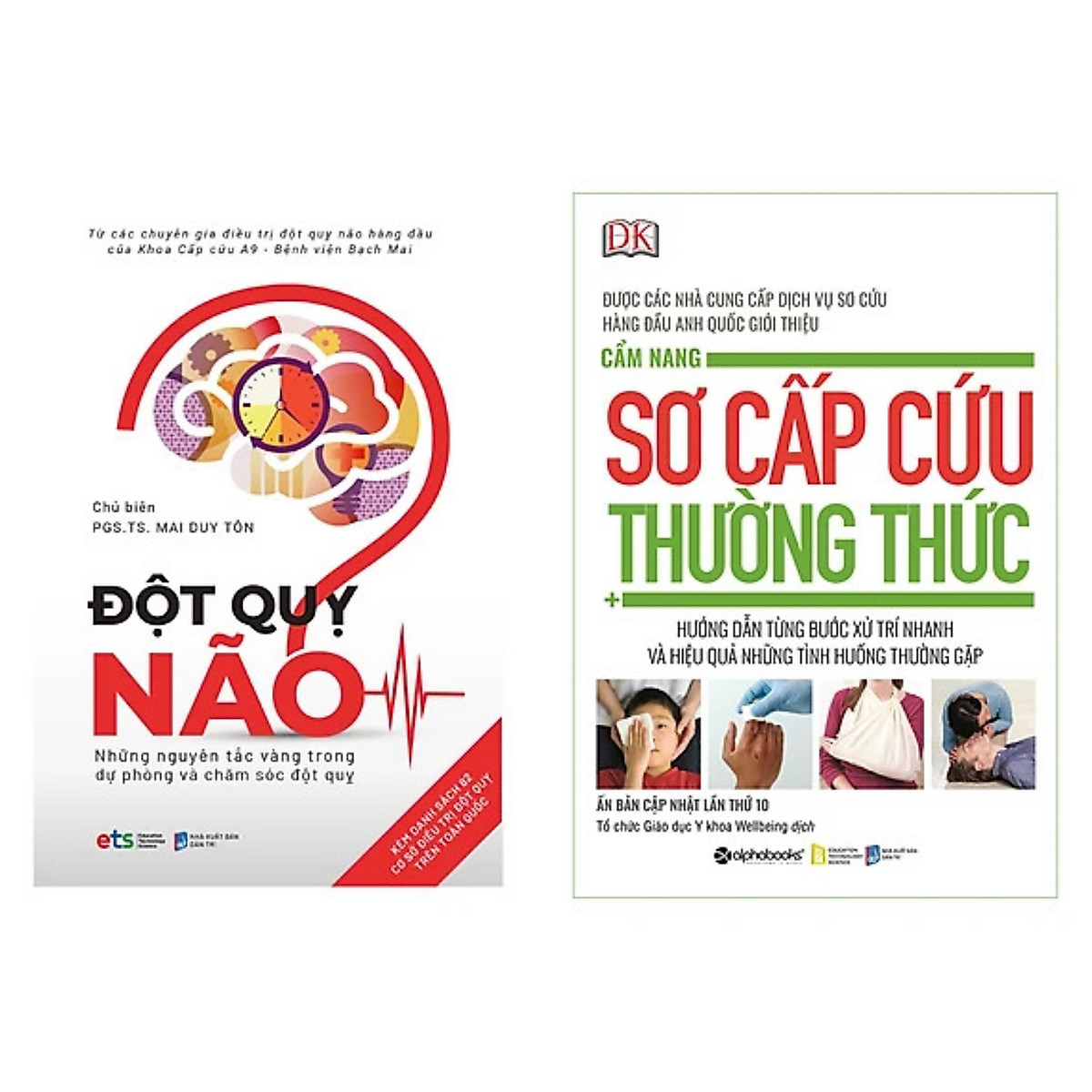 Combo 2Q :Cẩm Nang Sơ Cấp Cứu Thường Thức+ Đột Quỵ Não – Những Nguyên Tắc Vàng Trong Dự Phòng Và Chăm Sóc Đột Quỵ