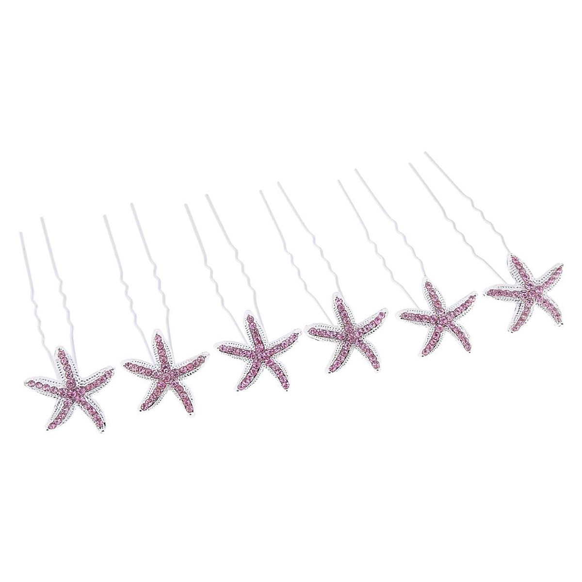 Mua Crystal Hair Pins Rhinestone Hair Clips Bridal Wedding Women Hair Jewelry White - Pink Star tại Magideal2 Mua Crystal Hair Pins Rhinestone Hair Clips Bridal Wedding Women Hair Jewelry White - Pink Star tại Magideal2