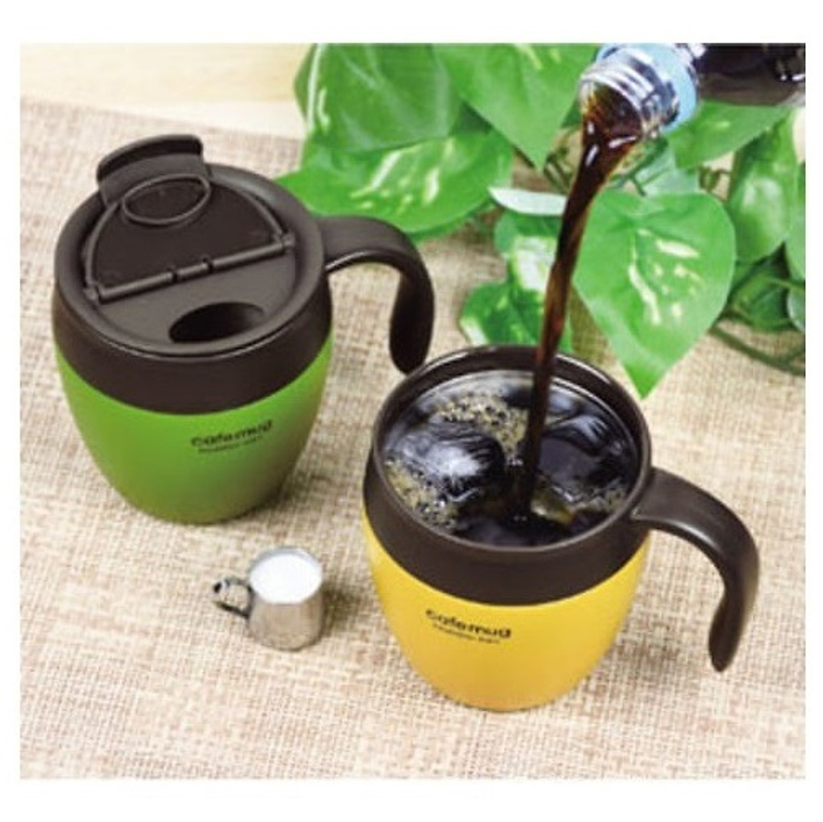 Cốc giữ nhiệt Antique Cafe Mug 330ml có gioăng silicon & nắp trượt chống  tràn - Made in Japan - VÀNG | Khải Minh Store | Tiki