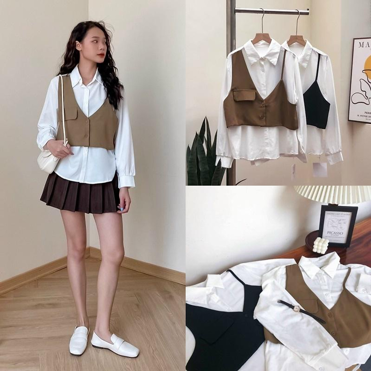 Áo gile đồng phục