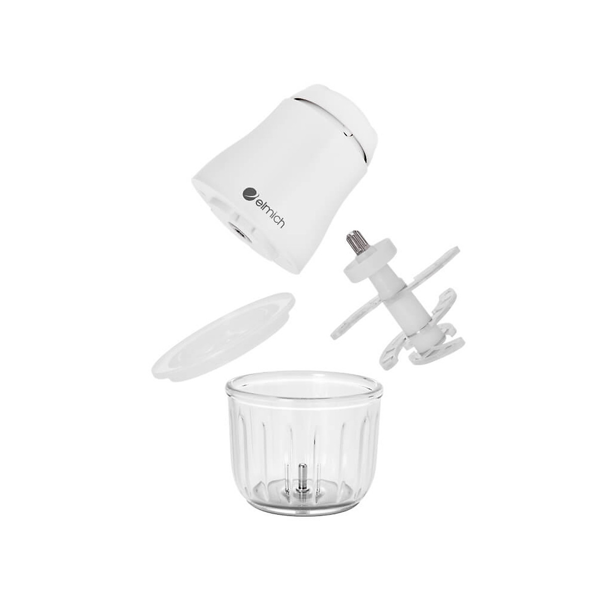 Máy xay thịt, xay thực phẩm cho bé Elmich CHE-8665, 6 lưỡi inox 304 xay nhanh, nhuyễn mịn, đảo trộn đồng đều các loại thực phẩm, an toàn tuyệt đối với trẻ nhỏ - Hàng chính hãng