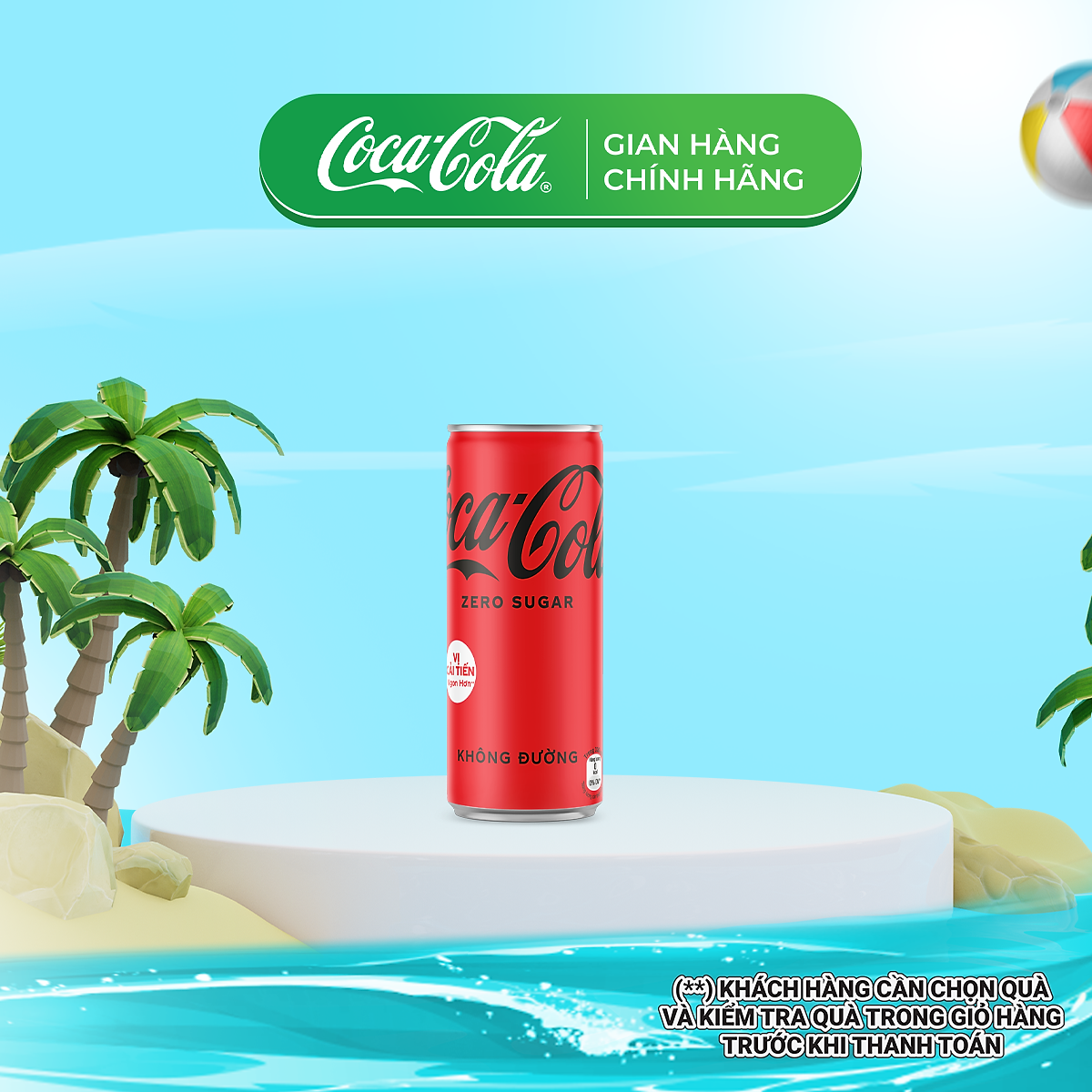 Lốc 24 lon Coca-Cola Zero 320ml/lon