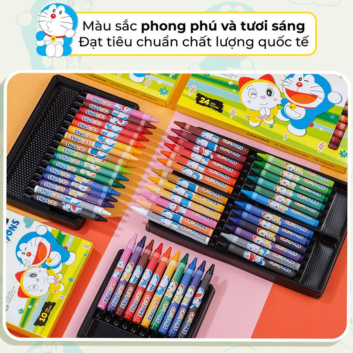 Bút Sáp Màu CR-C05/DO (16 Màu)