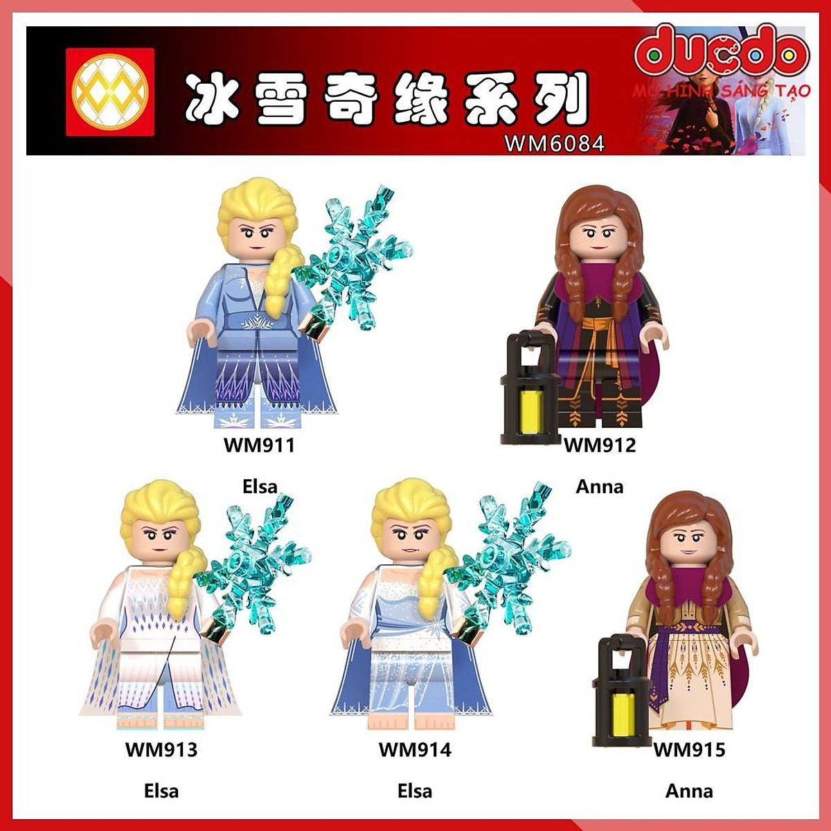 Minifigures các nhân vật trong Frozen 2 Elsa và Anna - Đồ chơi Lắp ...