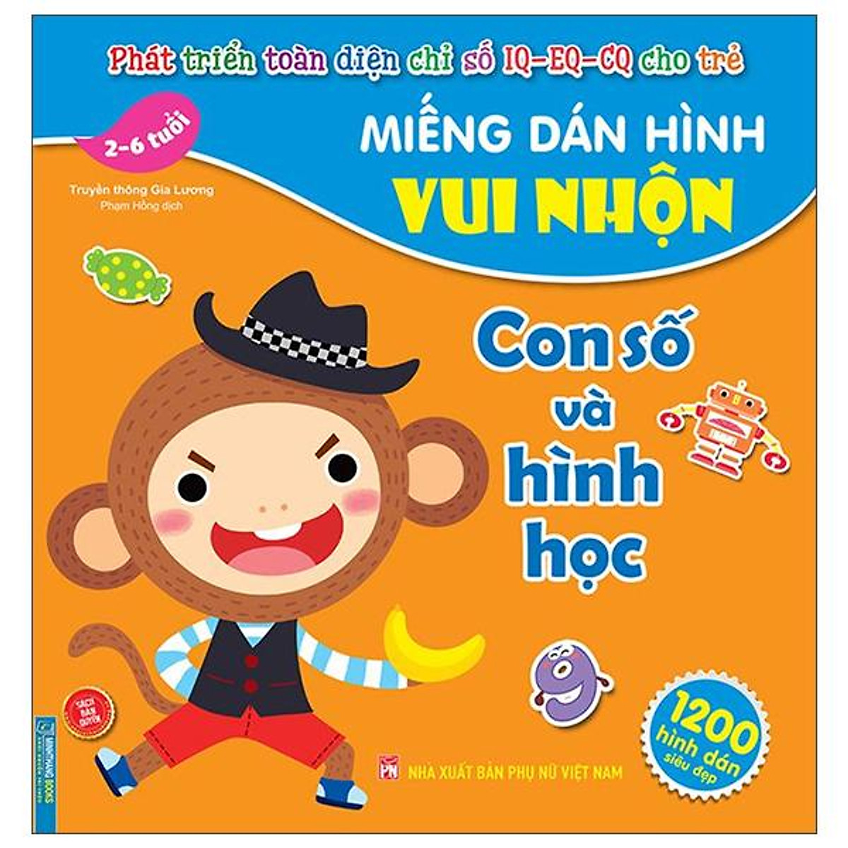 Miếng Dán Hình Vui Nhộn - Con Số Và Hình Học (2-6 Tuổi) - Kiến ...