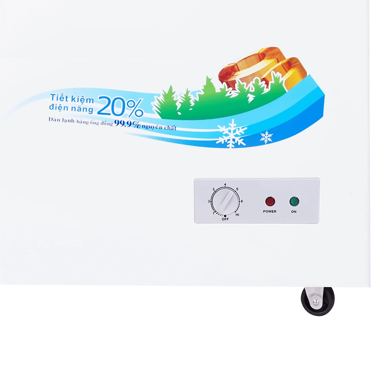 Tủ Đông Dàn Đồng Sanaky VH-4099W1 ( 2 Chế Độ Đông, Mát) (400L) - Hàng Chính Hãng