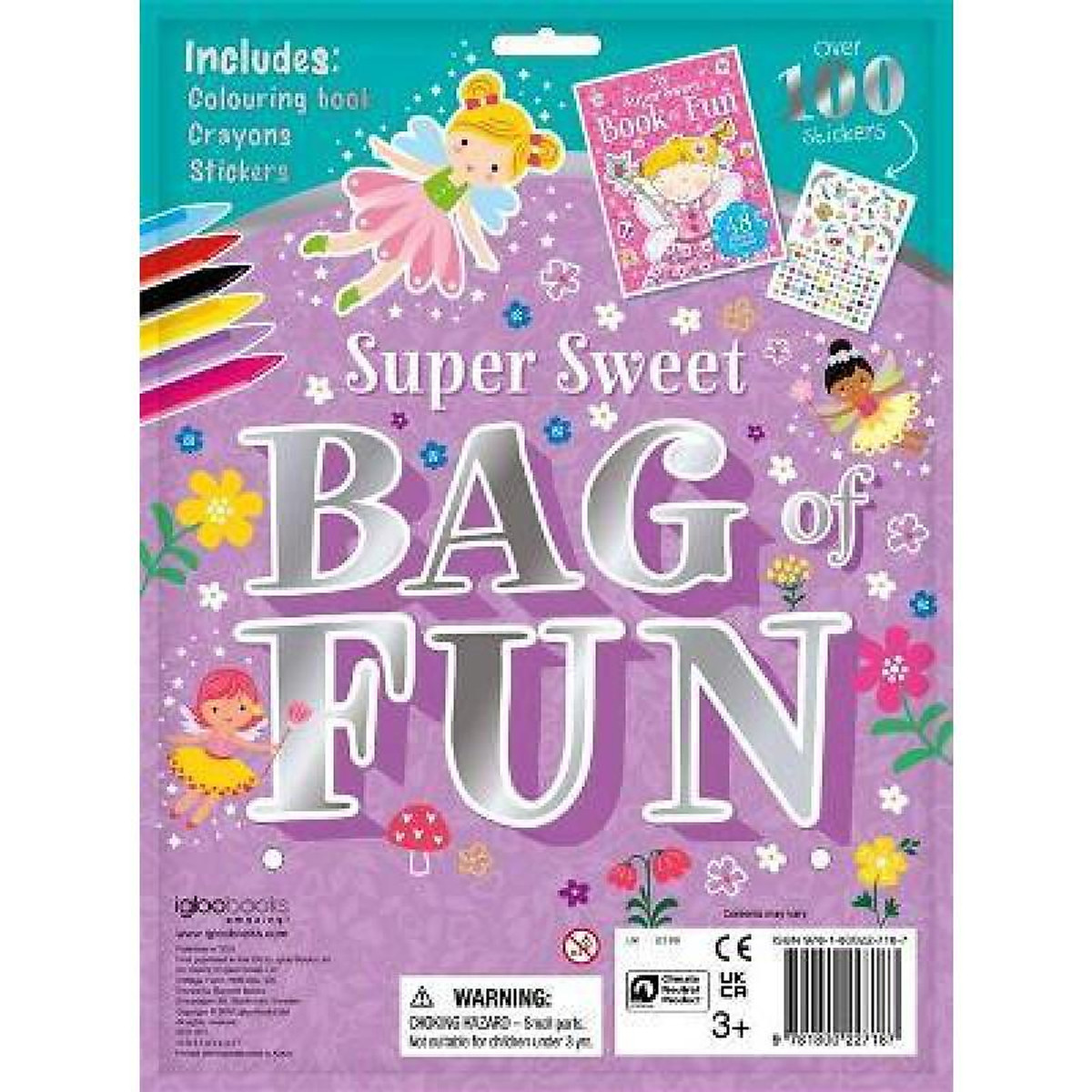 Sách tô màu kèm hình dán và bút màu Super Sweet Bag of Fun