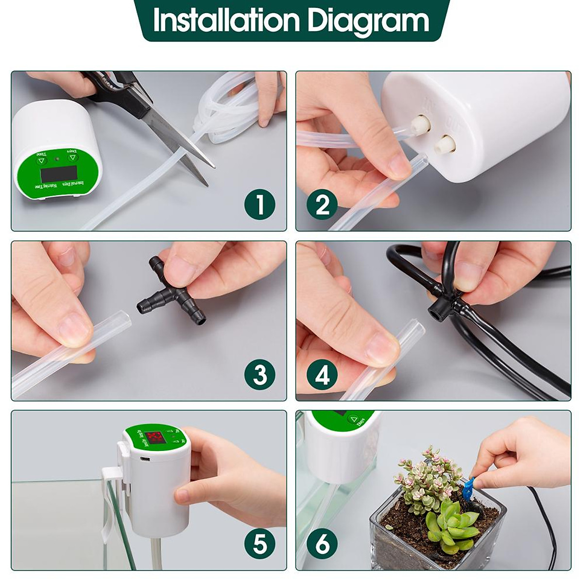 Automatic Watering System Timed Waterer Device Garden Terrace Drip