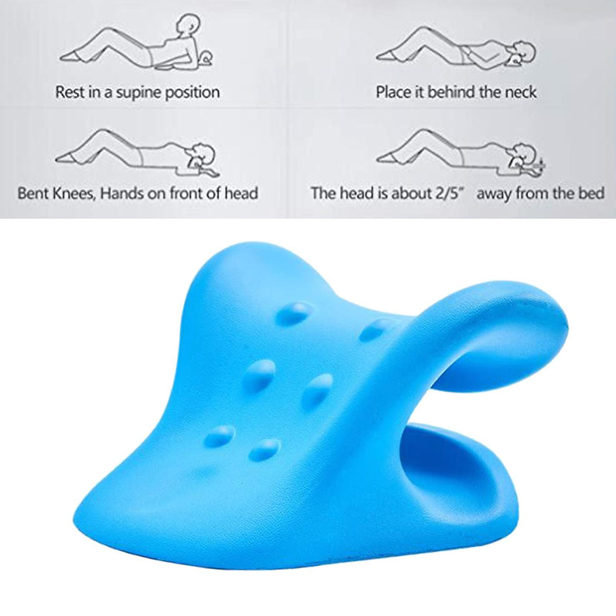 Neck Massage Pillow Relaxer for Muscle Relaxing TMJ Pain Relieving Thiết bị khác