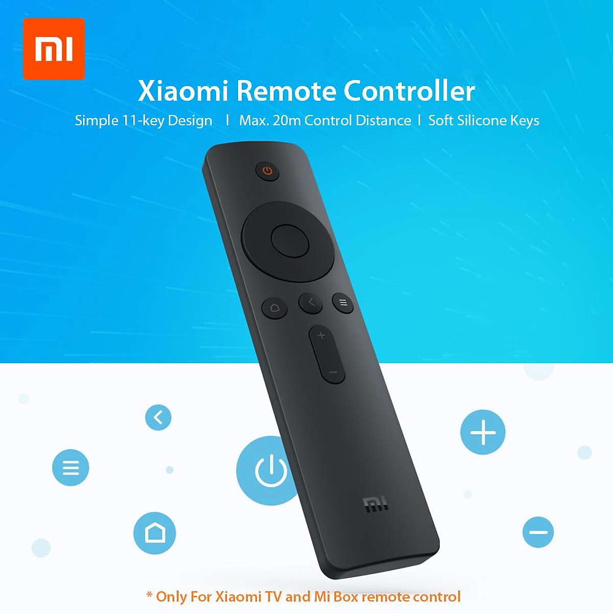 Điều khiển từ xa Xiaomi IR Remote TV Box cho Xiaomi Mi Smart TV Box 11 Phím