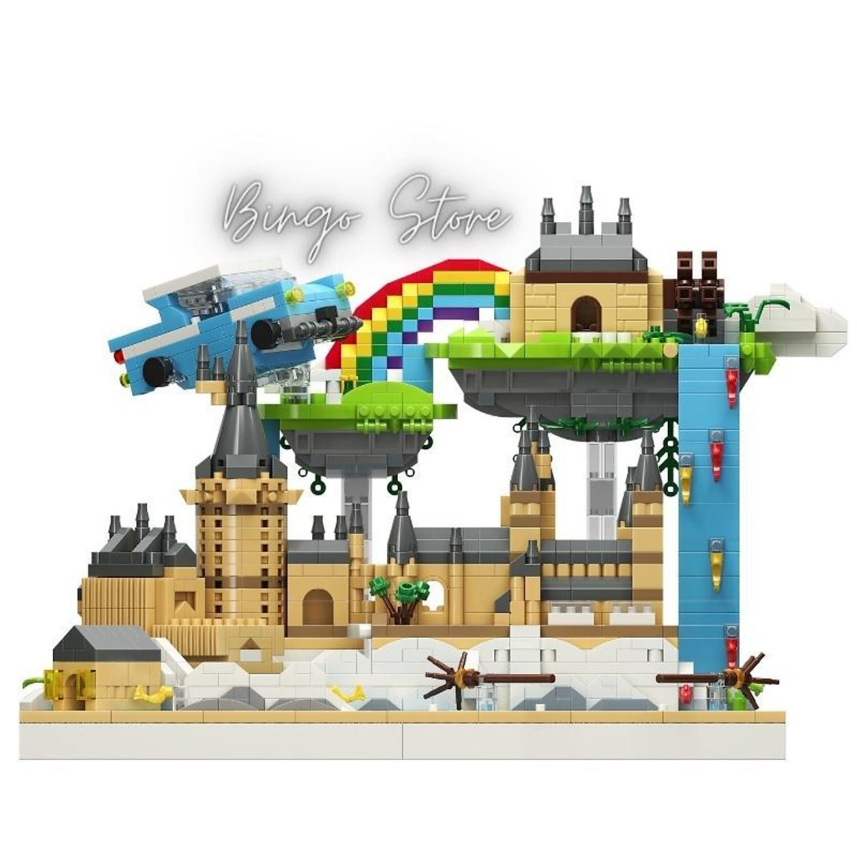 Gạch Tương thích với LEGO Harry Potter trường phù thủy và Phù Thủy Xây dựng  đồ chơi giáo dục Hogwarts lâu đài mô hình xây dựng tính xác thực đảm bảo 