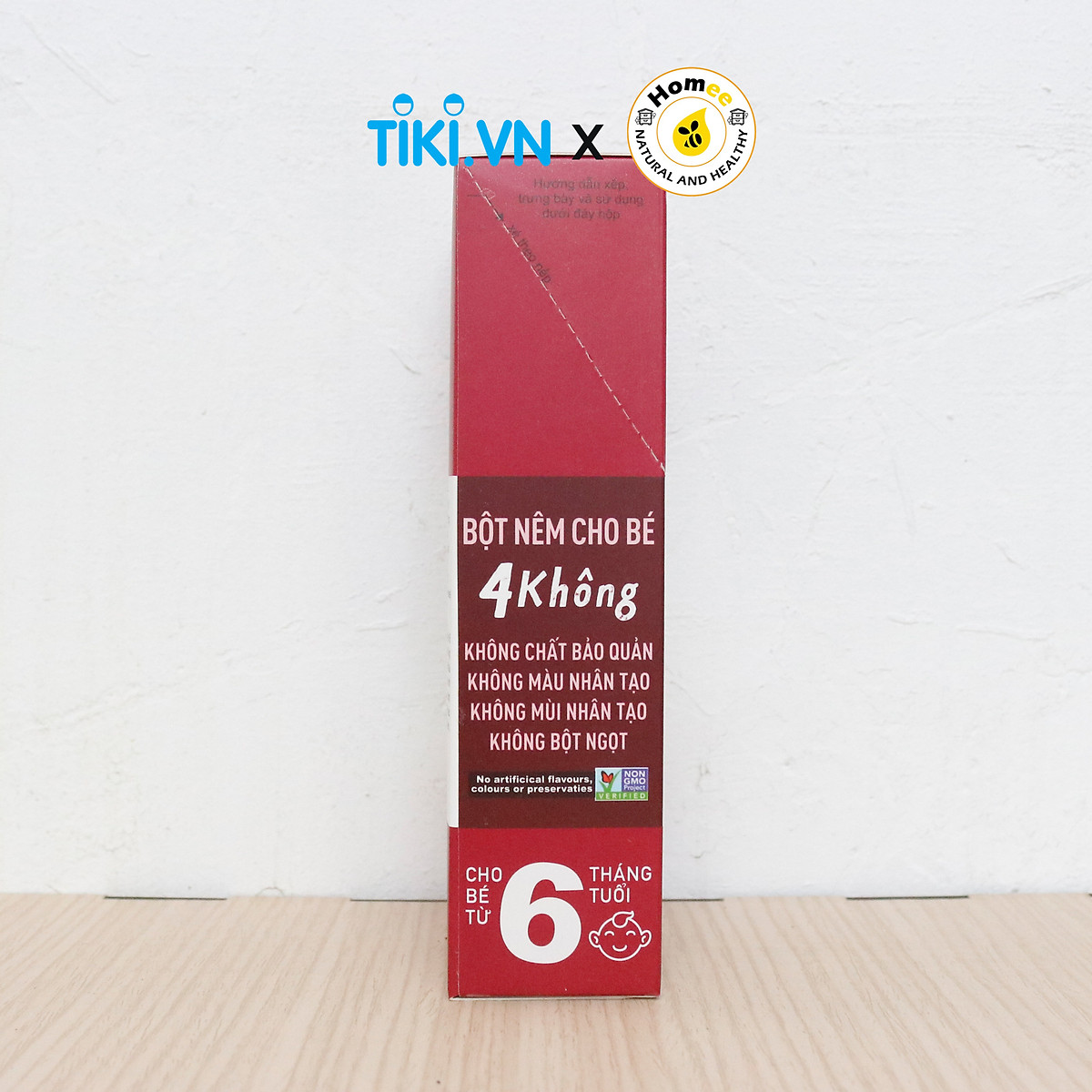 Bột nêm Củ Dền & Phô mai dành cho bé ăn dặm VABY Hộp 48g (6 gói x 8g) - Gia vị nêm và rắc dành cho bé từ 6 tháng tuổi