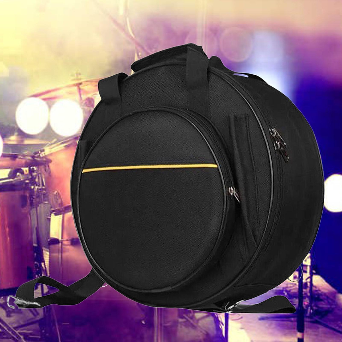 Snare Drum Backpack with Carry Handles Percussion Storage Accessory for Show