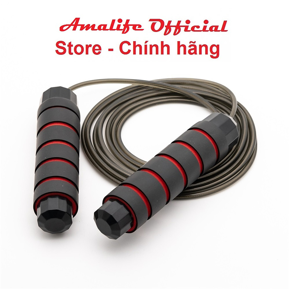 Dây nhảy thể dục có thể điều chỉnh dây, Dây nhảy lõi thép, không bị rối dùng để tập thể dục độ dài 2.9m, hỗ trợ giảm cân – Chính hãng Amalife