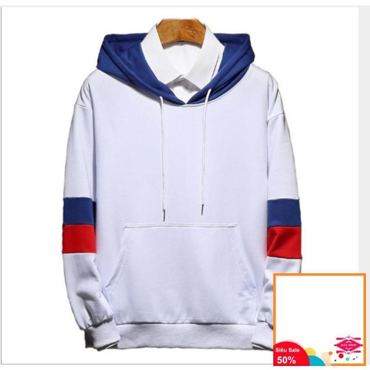 ÁO HOODIE NAM NỮ PHỐI HAI SỌC CAO CẤP