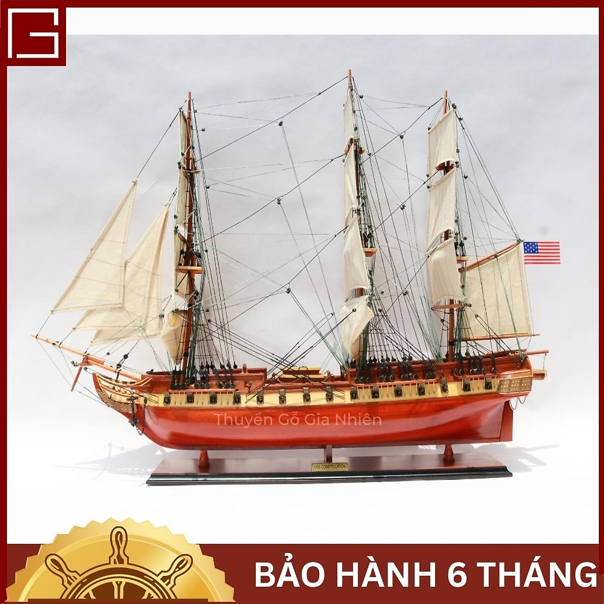 1 Mua Mô hình thuyền gỗ phong thủy cao cấp giá rẻ  Quà tặng