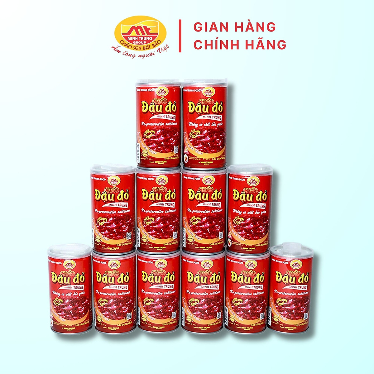 Cháo Đậu Đỏ Minh Trung 12 lon