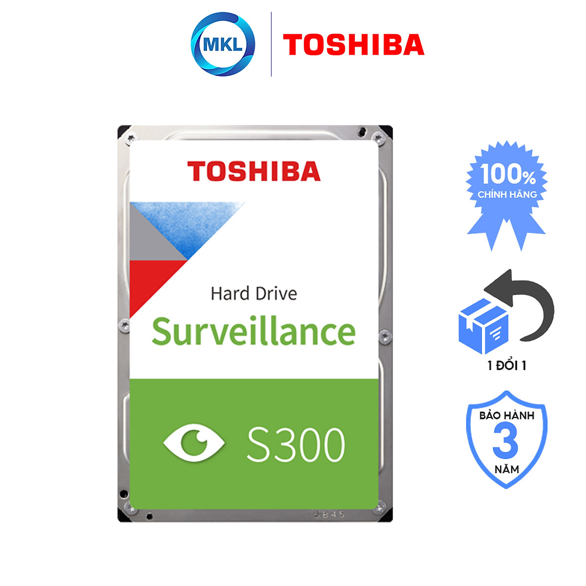 Ổ cứng Camera Toshiba S300 2TB Surveillance Hàng Chính Hãng